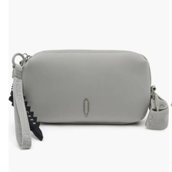 Thacker Ella Phone Zip Crossbody Bag Adjustable Strap Light Grey One Size - Picture 1 of 11